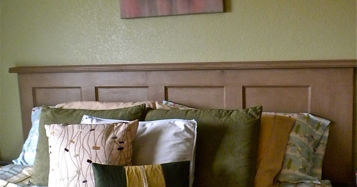 paper & ICE Headboard from a salvage door