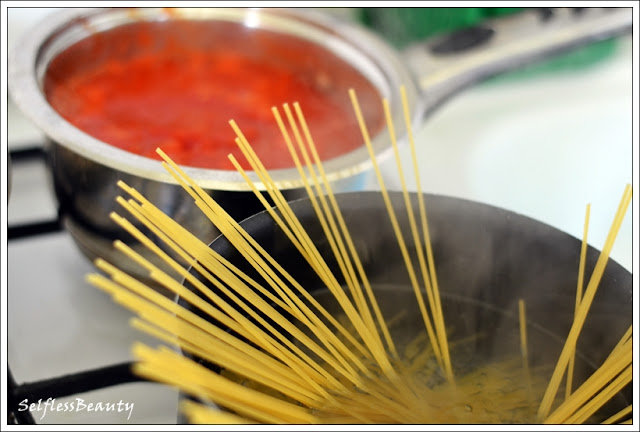 przepis na spaghetti wegetariańskie