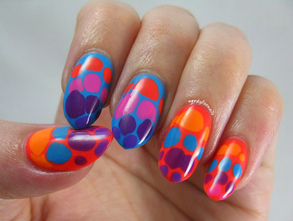 China Glaze Electric Nights Collection Summer 2015 Neon Blobicure