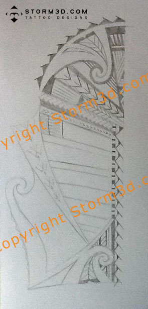 Samoan inspired patterns Then a few swirls of Maori koru and traced the