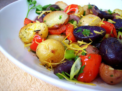 These quick and easy roasted potatoes are the perfect side dish for a summer party or barbeque