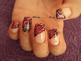 Zebra Nail Designs - Acrylic Nails |Tattoos Photos Design Gallery