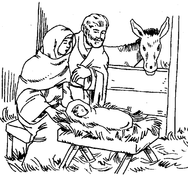 Jesus Nativity Coloring Pages