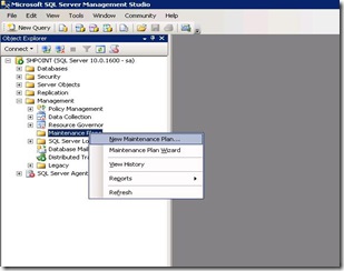 Scheduling automated backup using SQL server 2008