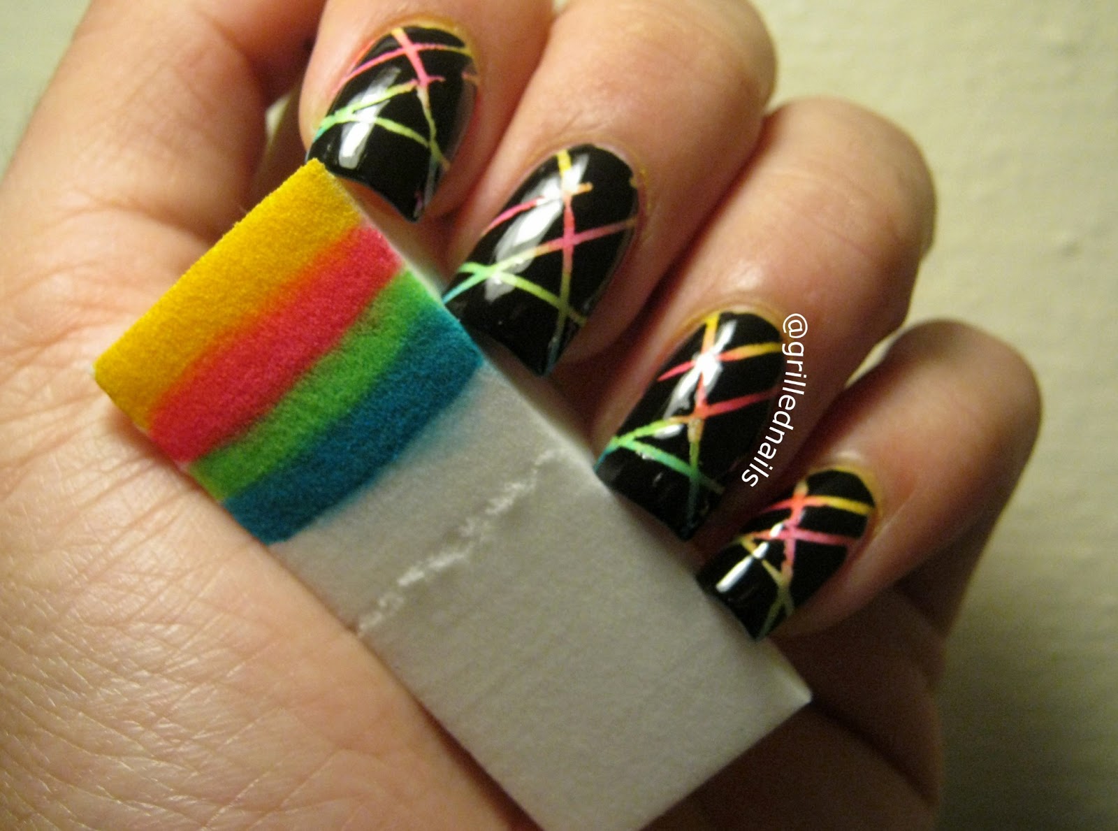 7. Surgical Tape Nail Art for Long Nails - wide 9
