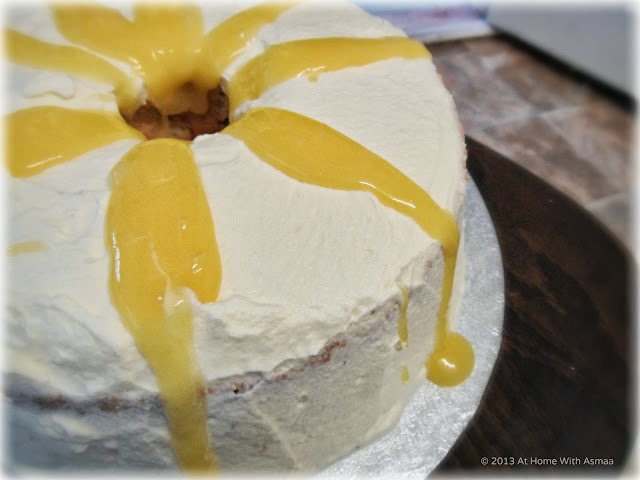 angel food cake with lemon curd great british bake off recipe | Halal Home Cooking