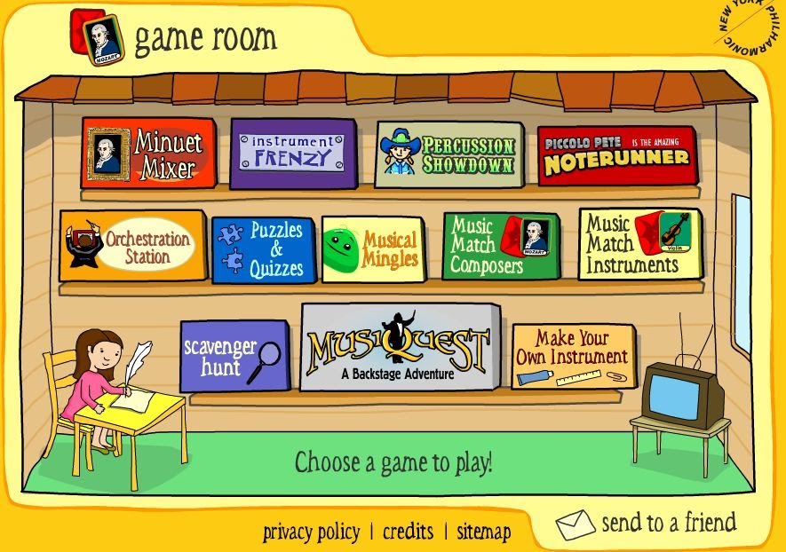 2nd Grade Educational Websites: MUSIC