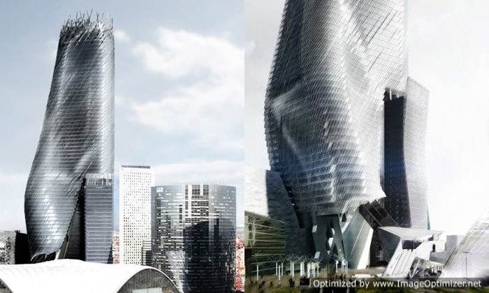 Paris Tour Phare skyscraper by Morphosis - Modernminimalis.com Paris Tour Phare skyscraper by Morphosis