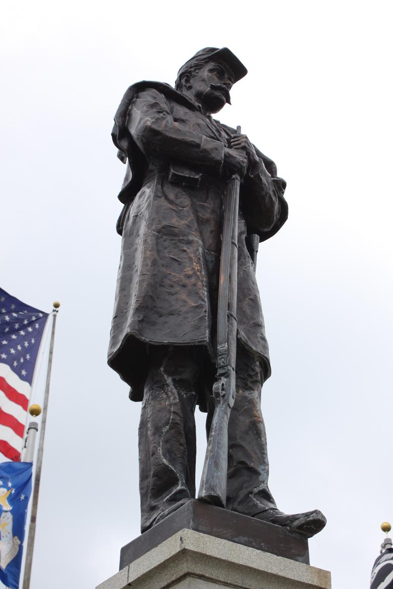 Michigan Exposures A Civil War Statue in Algonac