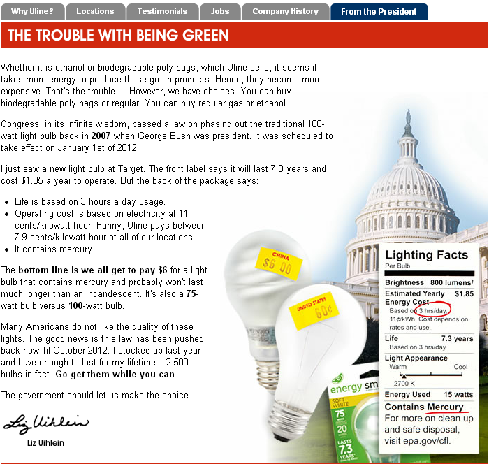 The Green Opportunity The Trouble With Uline