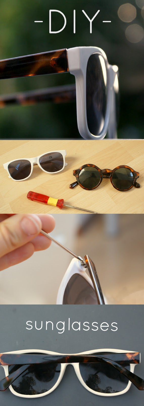 DIY sunglasses 2 submarines and sewingmachines DIY sunglasses 2