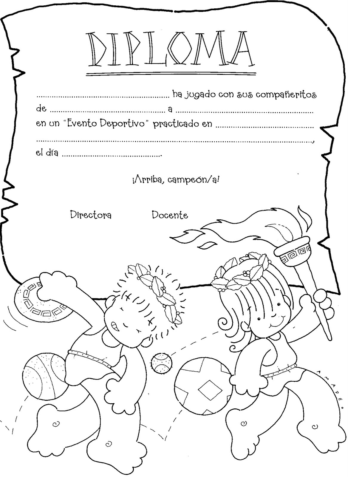 Diploma desenhos