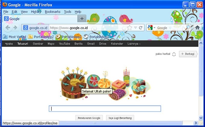 Ucapan ulang tahun dari Google.com