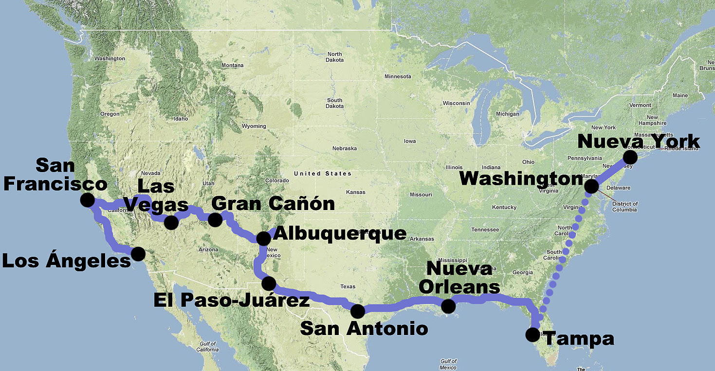 Hoja de Rutas Blog de viajes ESTADOS UNIDOS (agosto 2005)