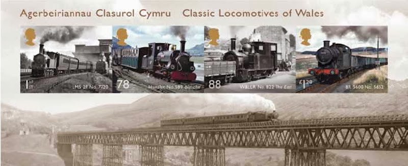 Welsh locomotives miniature sheet.