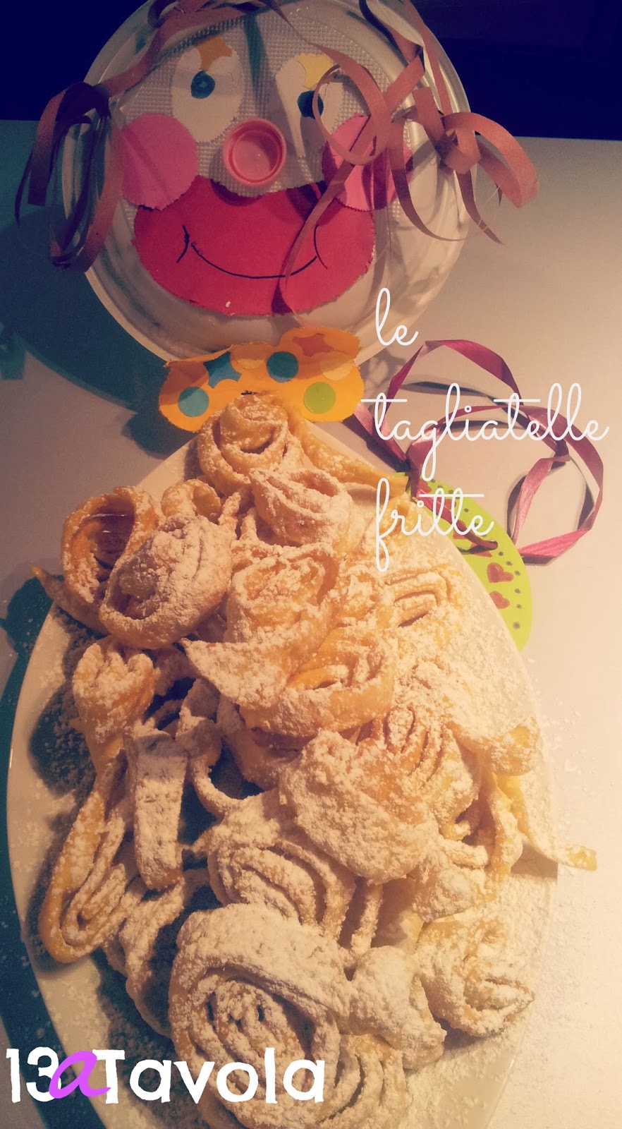 le tagliatelle fritte di carnevale