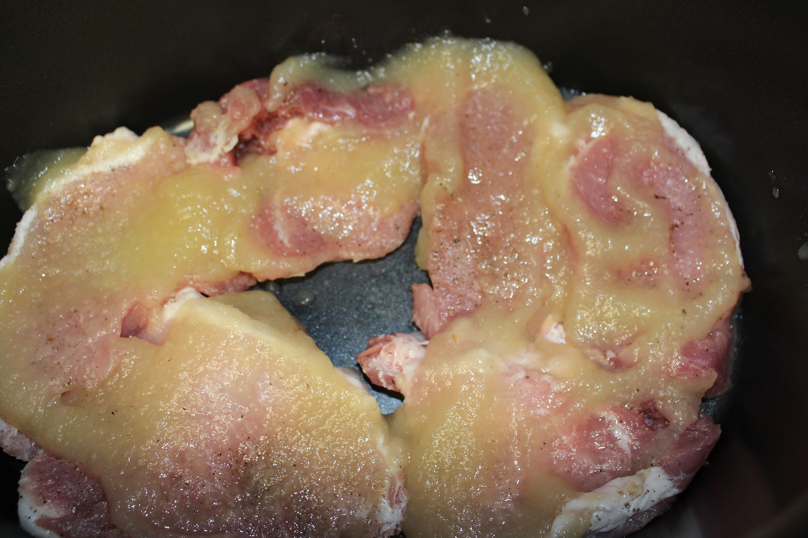 Michelle's Tasty Creations Crock Pot Applesauce Pork Chops