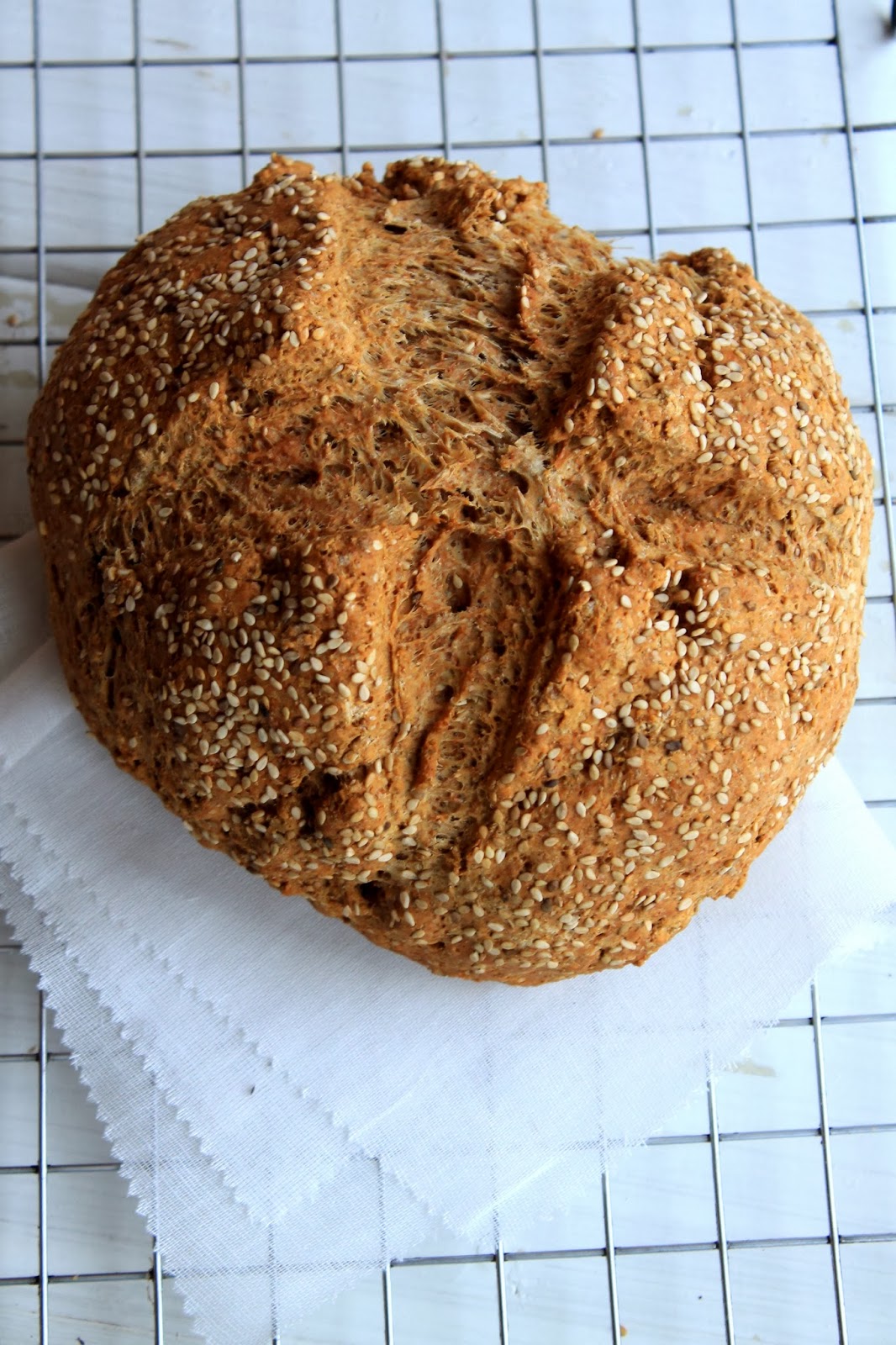 All that Glisters is not Gold treacle soda bread (with sesame seeds)