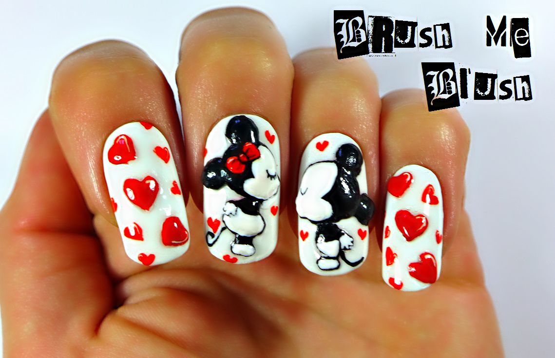 mickey mouse nail art picture
