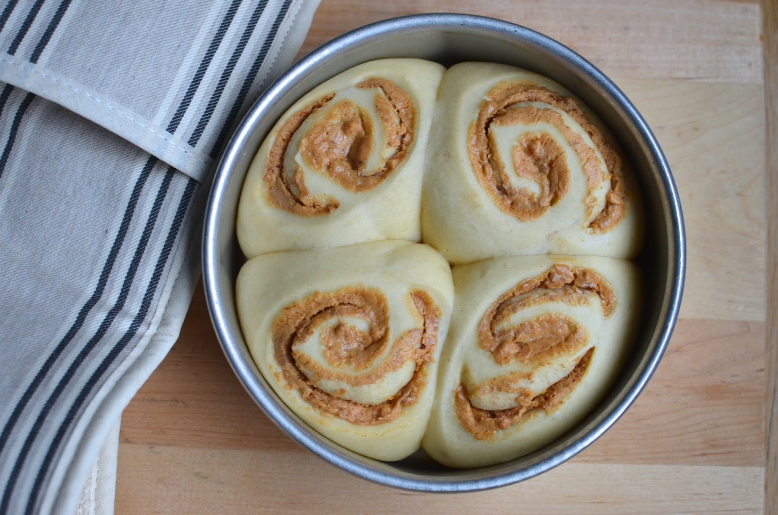 Playing with Flour Peanut butter cinnamon rolls