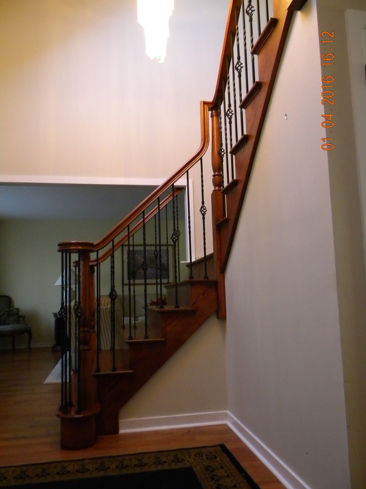 Wood Stairs and Rails and Iron Balusters Custom Stair Replacement Doylestown PA