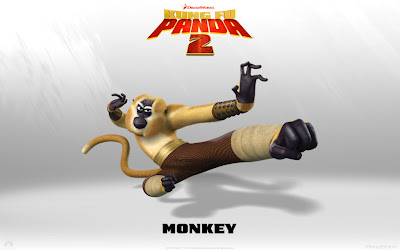 Monkey  Kungfu Panda 2 Movies Wallpaper - Cartoon Wallpaper 