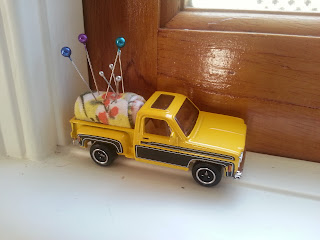 Toy car upcycled pincushion Toy car upcycled pincushion