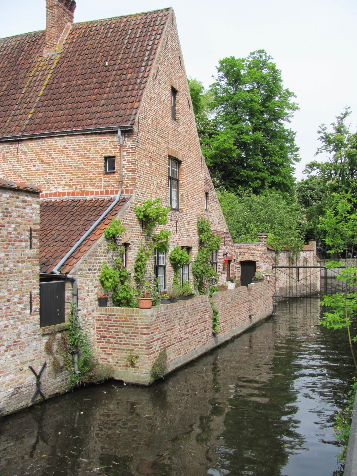 Some Lucky Person's Patio Some Lucky Person's Patio on the Canal in Bruges, Belgium