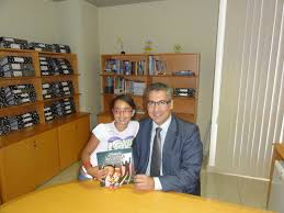 Alice Vitória com o juiz Paulo Lêdo, então coordenador do Juizado da Infância em SE.
