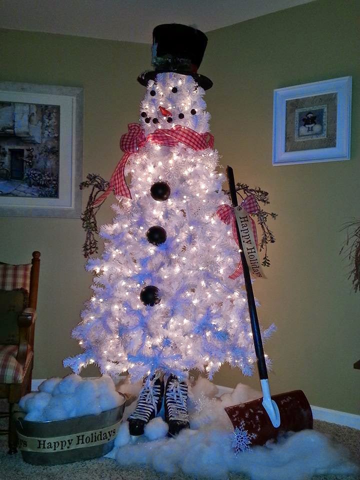 diy white christmas tree snowman diy craft projects diy white christmas tree snowman diy craft projects