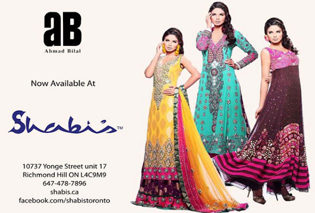 Ahmed Bilal's Women Winter Clothes Collection 2013 By Shabi's