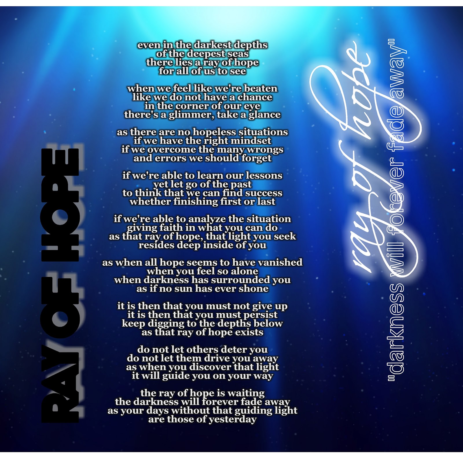 The Writings of an iglooSUNDAY POEM Ray of Hope (At Last)