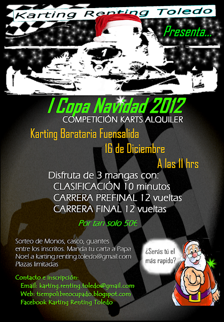 I Copa Navidad 2012 (16 Diciembre 2012) Karting Barataria Fuensalida Cartel+Karting+Nieve_PapaNoel_Nuevo