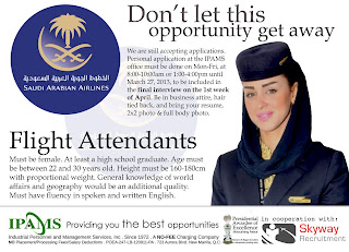saudi flight hiring attendants airline abroad airlines saudia arabian