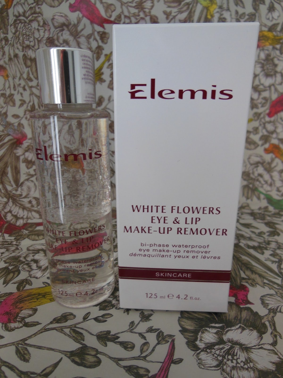 Elemis White Flowers Eye and Lip Makeup Remover review Tales of a