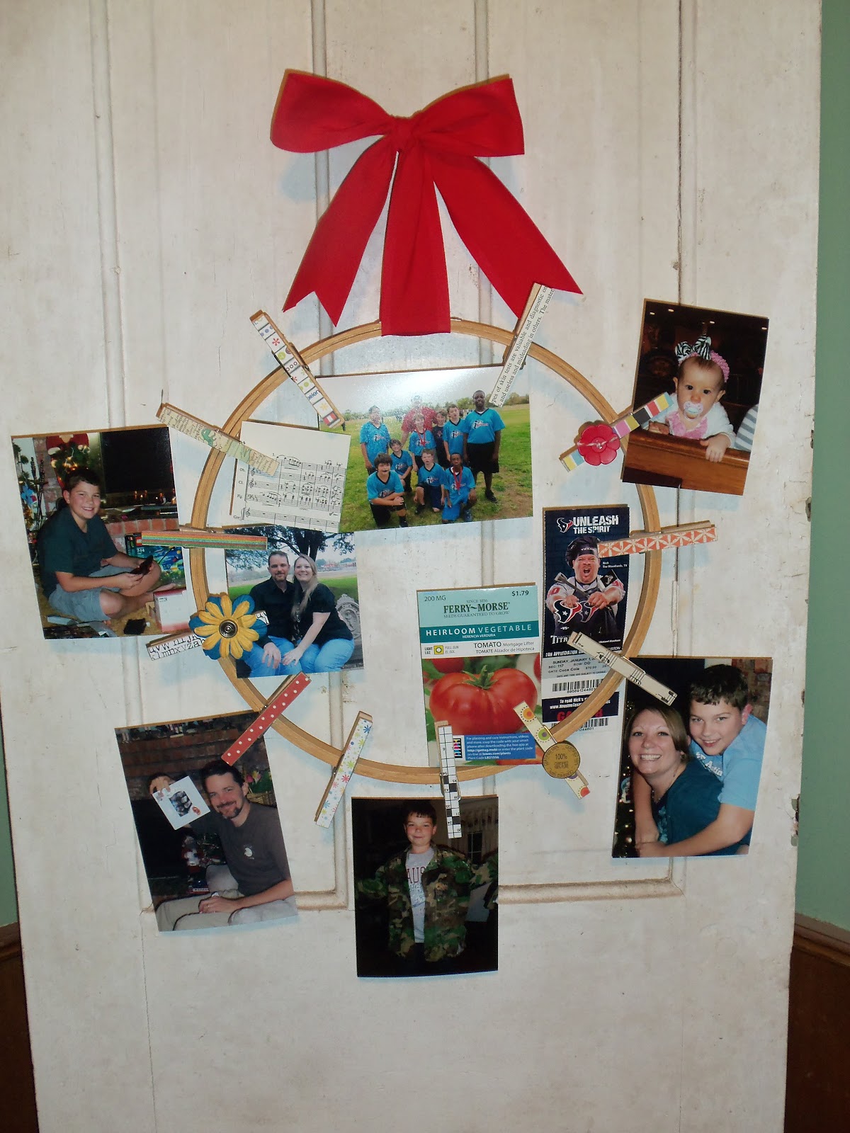 live. love. scrap. Embroidery Hoop Photo Display