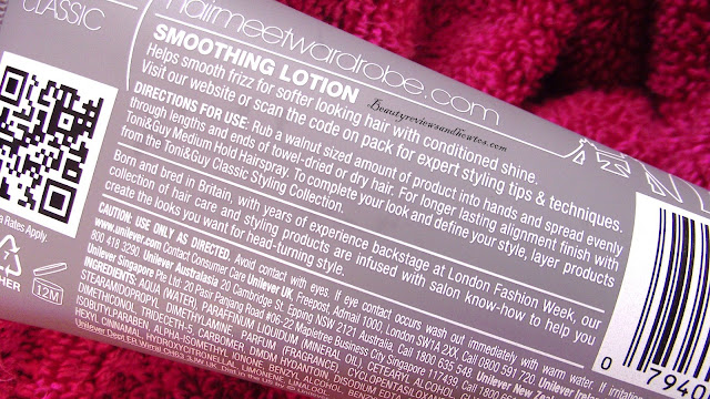 Toni & Guy Classic Smoothing Lotion Review Toni & Guy Classic Smoothing Lotion Review