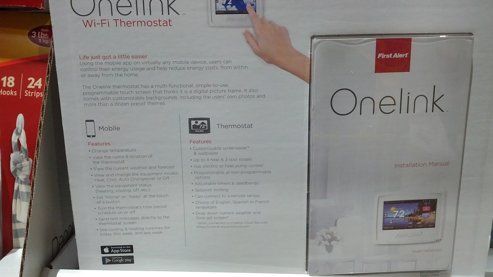 First Alert Onelink Touchscreen WiFi Thermostat Costco Weekender