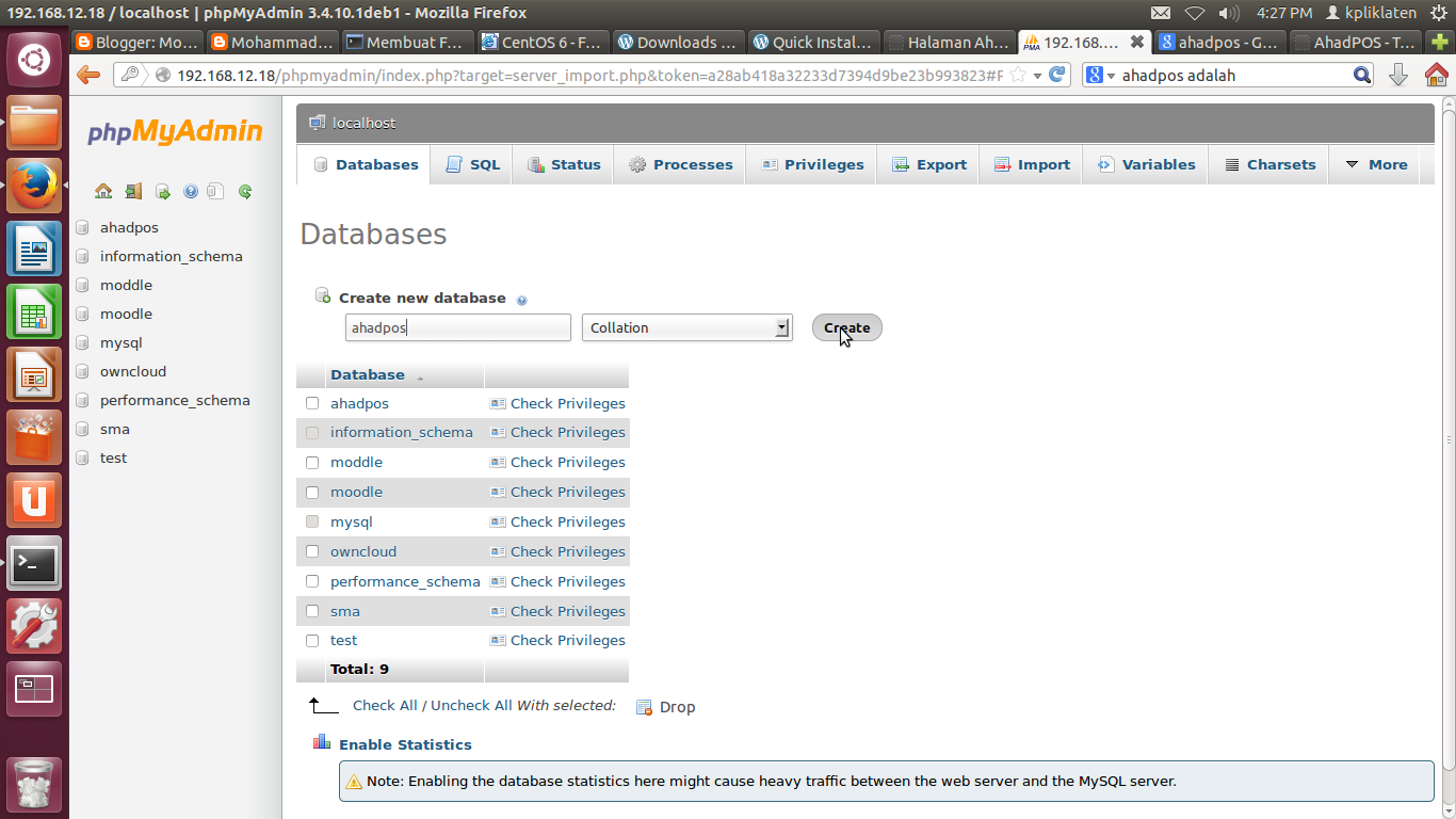 Contoh Program Kasir Dengan Phpmyadmin Ubuntu Contoh Program Kasir Dengan Phpmyadmin Ubuntu