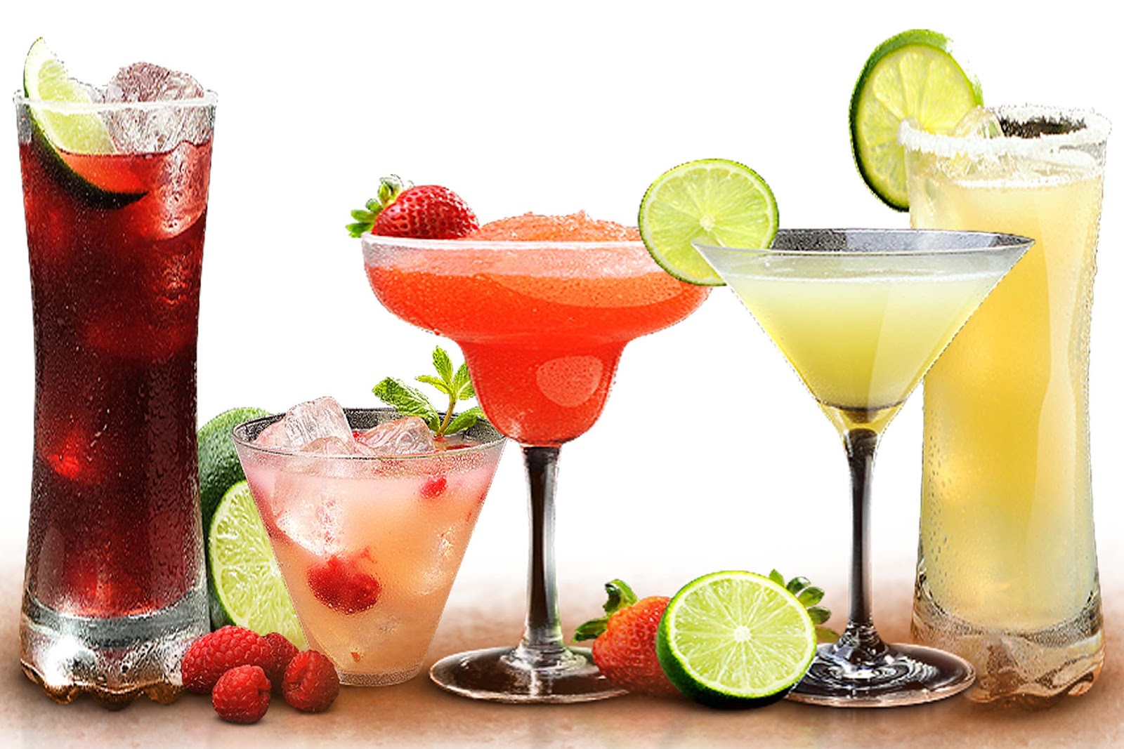 5 cócteles margaritas que