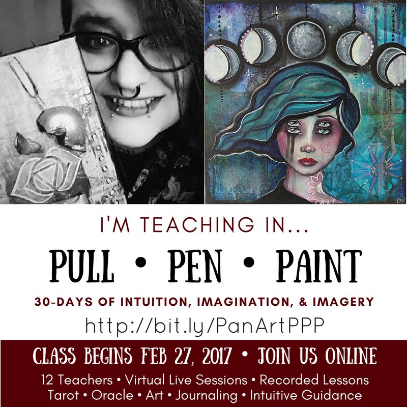 I'm teaching in Pull Pen Paint!