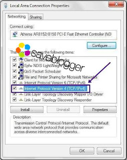 Mengatur IP Adress Sharing Windows 7