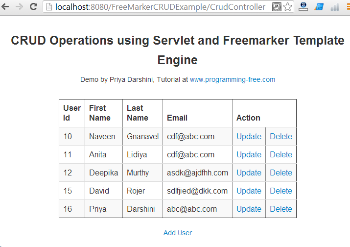freemarker template crud operations using servlet and freemarker template engine 推酷 freemarker template crud operations using servlet and freemarker template engine 推酷