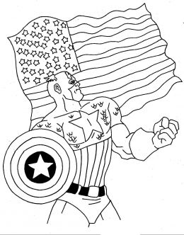 Superhero Coloring Pages on Fun Coloring Pages  Superhero Captain America Coloring Pages