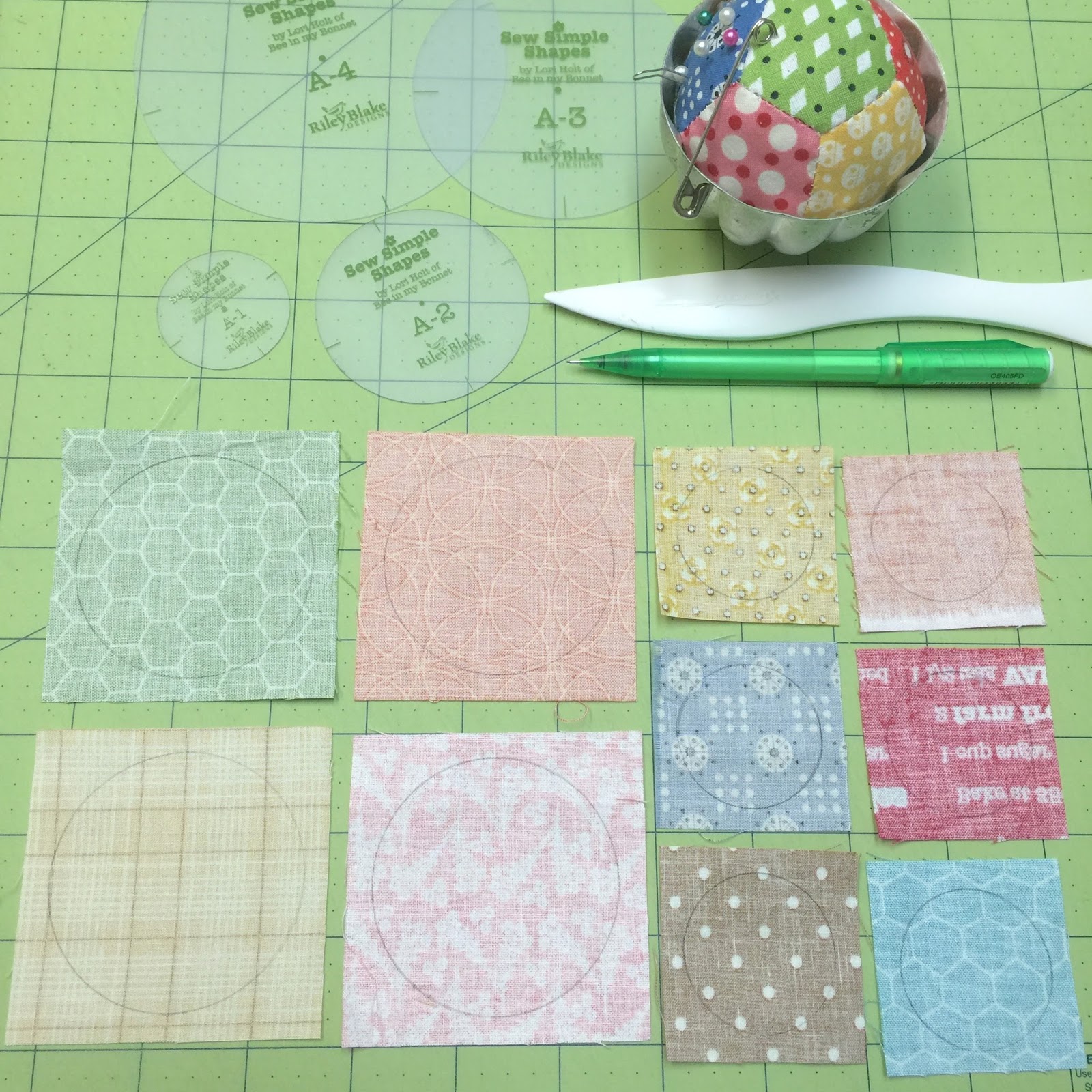 Sew Simple Shapes Easy Patchwork Circles! Bee In My Bloglovin’