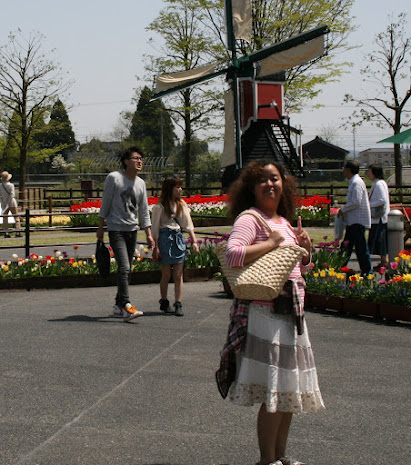 ♥♥My daughter YOKO ! Tulip Festival Toyama prefecture, Japan