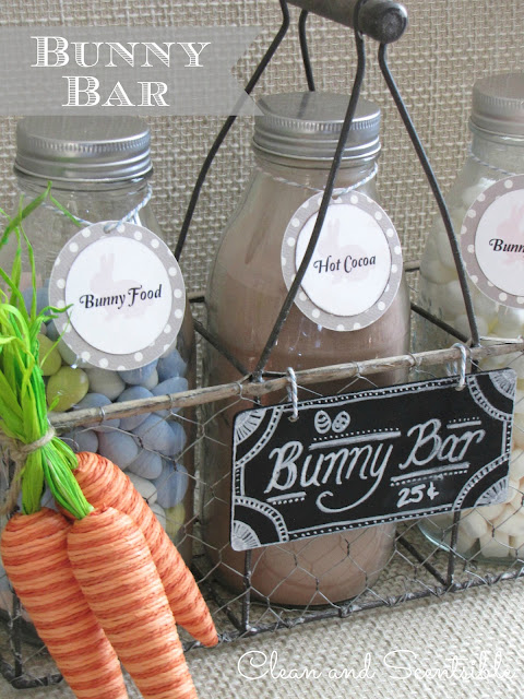 easter hot chocolate bar