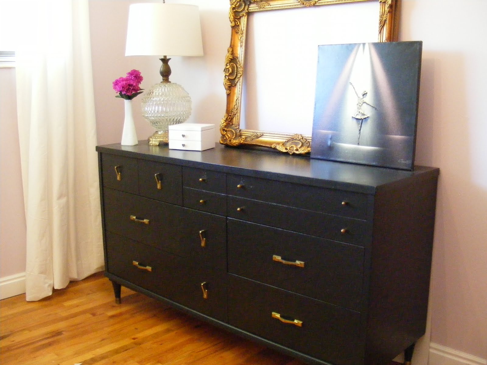 Megity's Handmade Painting a dresser....