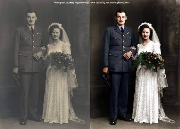 Old Black and White Photos Colored Through Adobe Photoshop ...