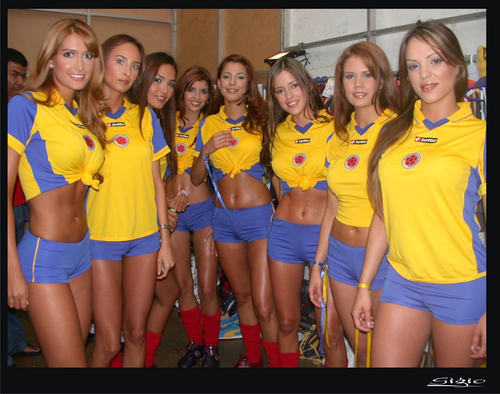 WM Brasilien 2014: sexy heissen Mädchen-Fußball-Fan, schöne Frau Unterstützer der Welt. Ziemlich Amateur girls, Bilder und Fotos Colombia colombiana